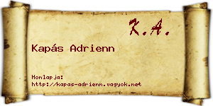 Kapás Adrienn névjegykártya